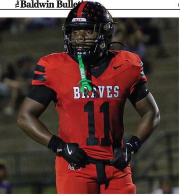 Middle linebacker Jazz Lamar, the “quarterback” of Baldwin’s defense, will be counted on to help slow down Troup County’s offense, which is averaging 40 points per game. TREY NORRIS Staff