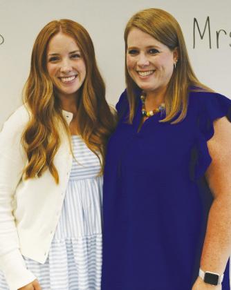 Maddie Kitchens (‘25), at left, and her mom Misty Kitchens (‘01) both teach at Tattnall Square Academy in Macon. COURTESY OF GC UNIVERSITY RELATIONS