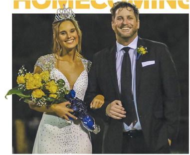 Senior Payton Faulkner (escorted by her father Dustin Faulkner) was named JMAs Homecoming Queen at halftime of last Fridays game at Trojan Field in Milledgeville. TREY NORRIS/Staff