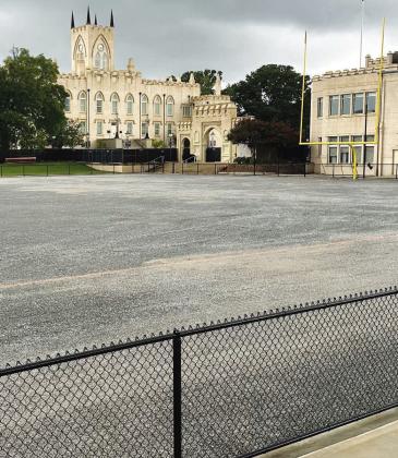 GMC FieldTurf project in full swing