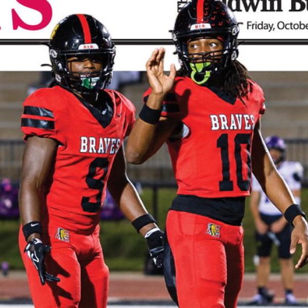 Kamden Patterson (10) and TJ Hooks (9) combined for nearly 800 yards of offense last Friday vs. Troup County. TREY NORRIS/Staff