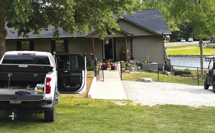 The GBI was called in to oversee the crime scene at 106 Bob White Circle on Saturday morning, which is standard in officer-involved shootings. CONTRIBUTED