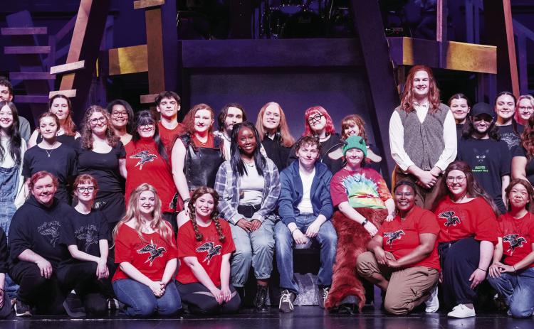 Theater &amp; Dance Department students in Russel Auditorium ANDREW BROWN/Staff