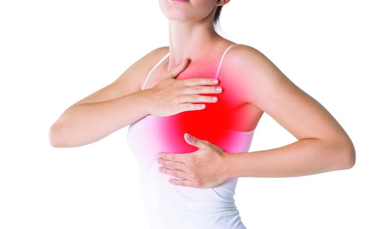 Conducting a breast self-exam