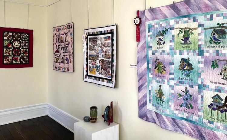 Quilts from the Lake Oconee Quilting Guild were put on display at The Marlor House in downtown Milledgeville. ALIVIA BLANTON/Staff