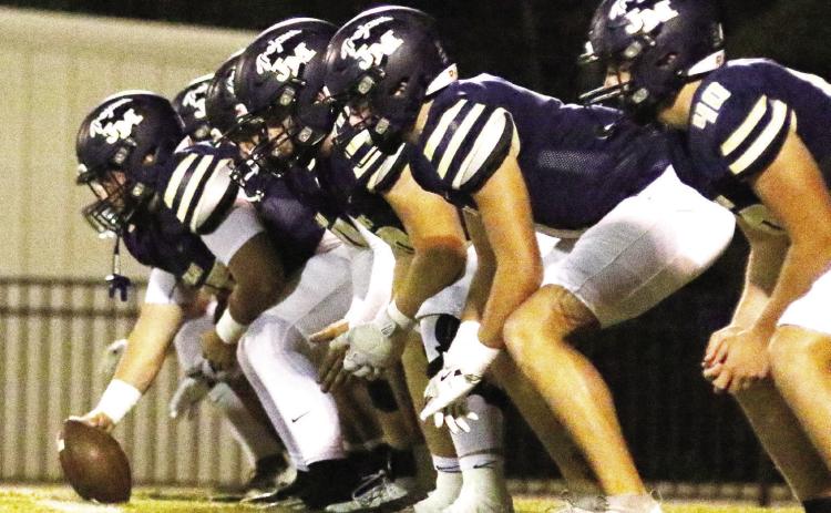 The Trojans’ offensive line will be going up against a stingy Tiftarea defense this Friday night in Chula. TREY NORRIS/Staff