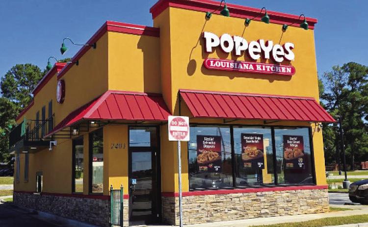 The Milledgeville Popeyes restaurant, located on North Columbia Street, is not on the list to close its doors. CONTRIBUTED
