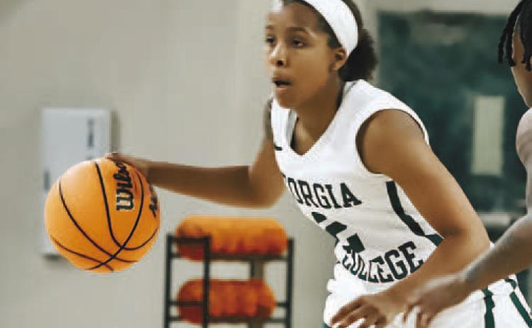 Ashyia Willis pushes for the basket. COURTESY OF GC ATHLETICS