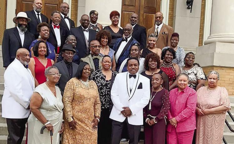 The Baldwin High School Class of 1974 prepare for the formal ball during their 50th reunion. CONTRIBUTED