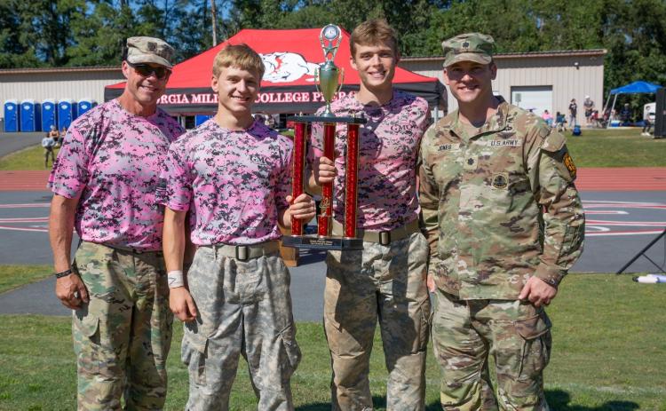 GMC Prep’s Mixed Team A placed first at the Bulldog Invitational Raider Challenge. COURTESY OF GMC