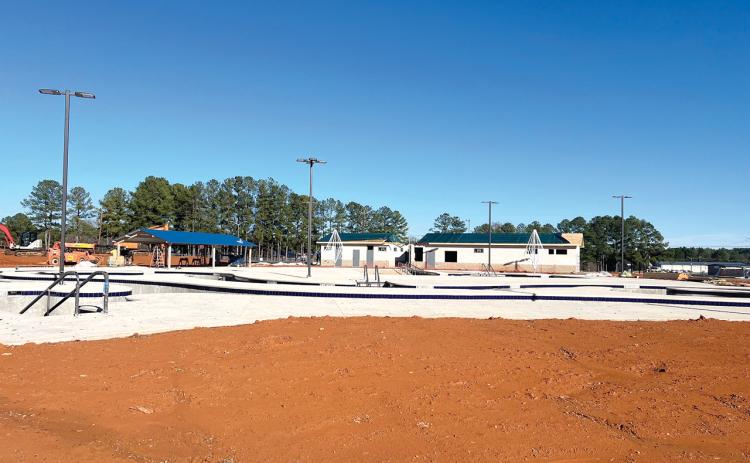 The Baldwin County Board of Commissioners shared progress photos of the upcoming water park on Facebook. The park is currently in phase one of construction but decisions for phase two are coming. COURTESY OF BOC FACEBOOK