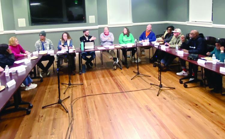 Fifteen Baldwin County residents, representing the community’s diverse backgrounds and perspectives, gathered Tuesday, Jan. 14, at Georgia College &amp; State University, to discuss their views on the 2024 presidential election, as well as the current state of democracy. COURTESY OF GCSU