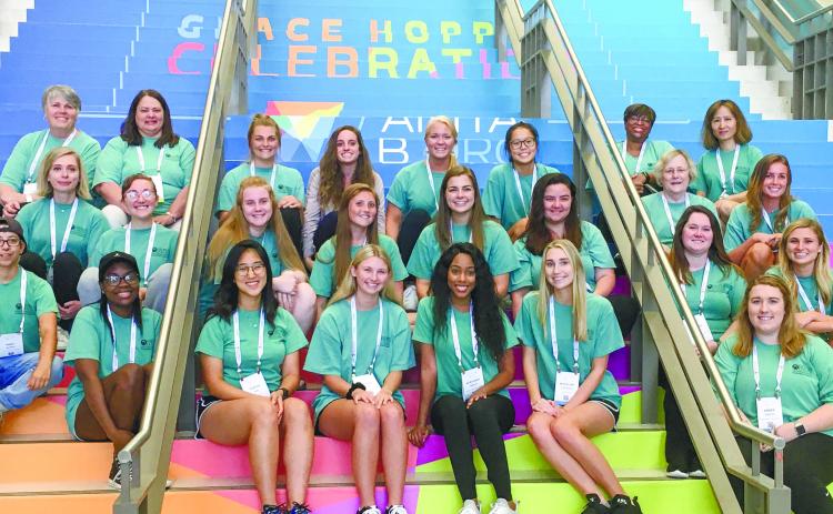 GCSU students at the 2022 Grace Hopper Celebration of Women in Computing Conference. CONTRIBUTED