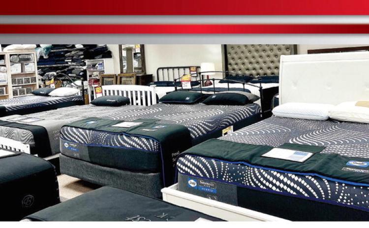 Macon &amp; Robins Bed &amp; Mattress has brands such as Sealy to help customers with their sleep needs.