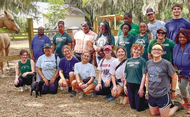 Back row: Bryant Butts, Justin Harned, Jonathan Haas, and Cullen Joiner. Middle row: Selena Wiggins, Tomika Waller, Aisha Thomas, Victoria Hearn, Nancy Williams, Tia Hill, Kevin Kuehn, and Sheryl Folsom. Front row: Katie Payne, Ariana Bridgett, Lauren Fitzmeyer, Juliette Calemine, Kaitlyn Smith, Kate Shade, Mallory McDonald, and Barbara Coleman. CONTRIBUTED