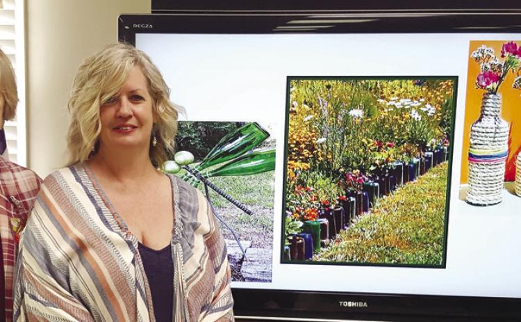 The Carrington Woods Garden Club of Milledgeville held its March meeting recently. Featured speaker was Vicki Bilderback from the Gray Garden club. The topic was From Trash to Garden Treasures, how to turn everyday articles into beautiful treasures for your yard. It truly is amazing what you can do with just about anything as seen in the video. Pictured Cecile Parker club president on left and Vicki Bilderback. CONTRIBUTED