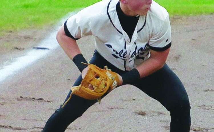Senior Chase McCrary has been a welcome addition to the Bulldogs team as he is batting .404 at the plate with a team leading 21 hits. He also recently struck out nine batters over five innings in his finest performance on the mound this season. TREY NORRIS/Staff