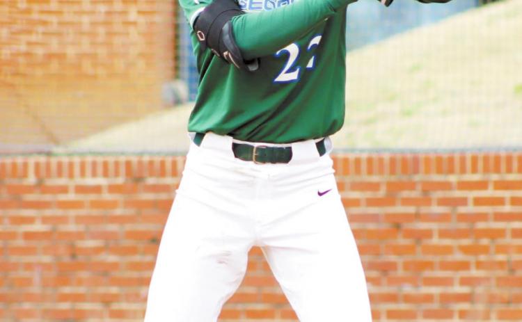 Senior Brandon Bellflower (DH, 1B) became the first player in program history to be nominated to the All-PBC Team in two different positions. COURTESY OF GC ATHLETICS