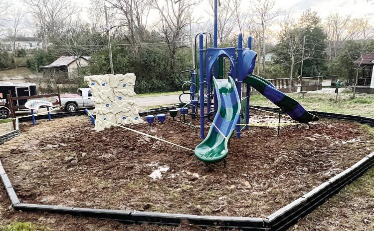 Oconee Heights Mini Park near completion