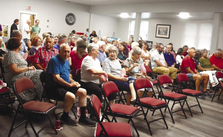The Chapel of All Faiths was almost full with attendees from all over the state and country ready to see a screening of Central State Hospital: An Oral History. BAILEY MCCULLY/Staff 