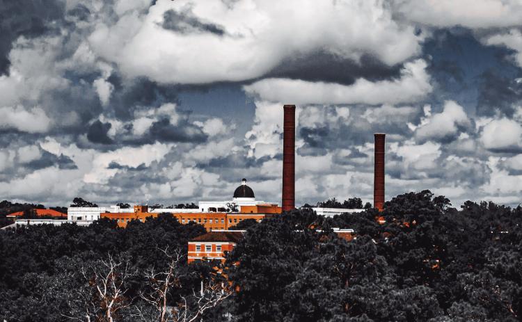 A campus-wide shot of Central State Hospital featuring the Powell Building in the distance. COURTESY OF JESSICA WHITEHEAD/Seeking Asylum