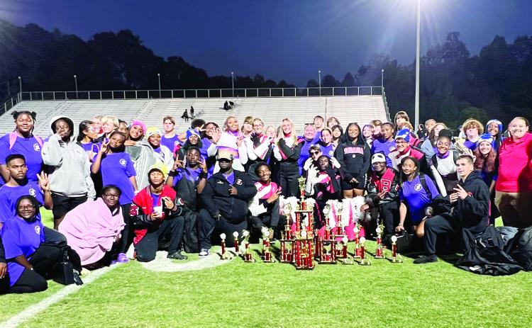 The Baldwin Band of the Braves closed their marching band season with two grand champion titles and placing third overall in their final competition. CONTRIBUTED