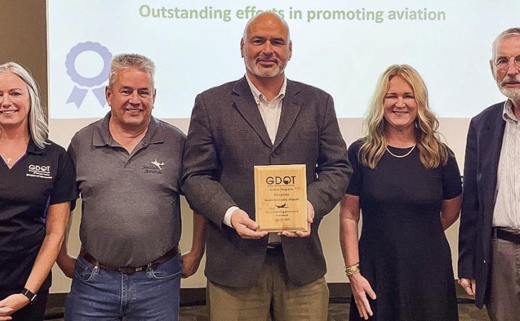 The Baldwin County Regional Airport was recognized July 30 for Outstanding Promotions in Aviation. CONTRIBUTED