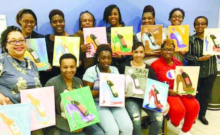 Sketchbook Studio hosts painting parties such as Sip and Paint. CONTRIBUTED
