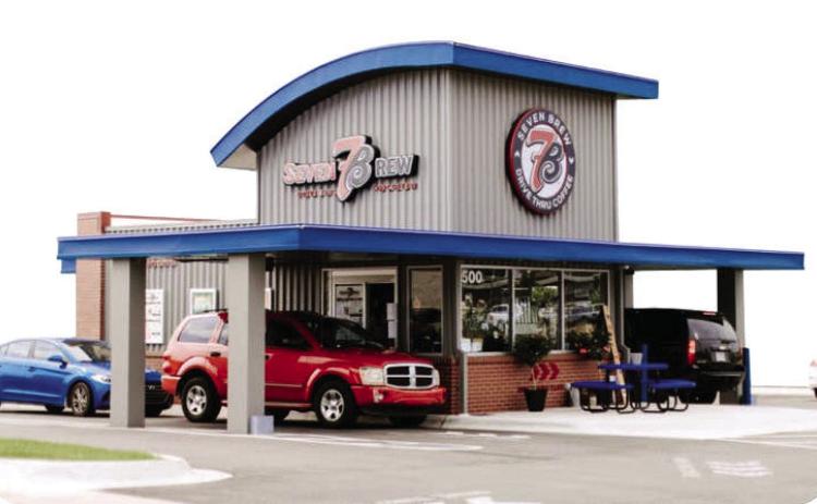 A 7 Brew coffee shop featured on the company website. The brand is well-known for its drive-thru and customer service. COURTESY OF 7 BREW COFFEE
