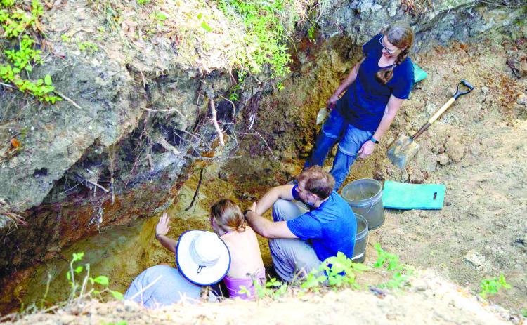 GCSU students and scientists at the dig site this summer. CONTRIBUTED/University Communications