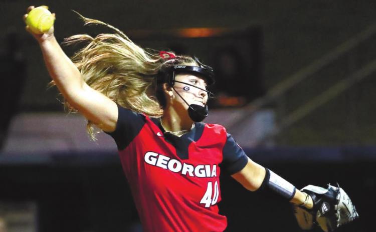 Right-hander Madison Kerpics goes 400-plus pitches. ASHLEY RAY/UGA Athletics