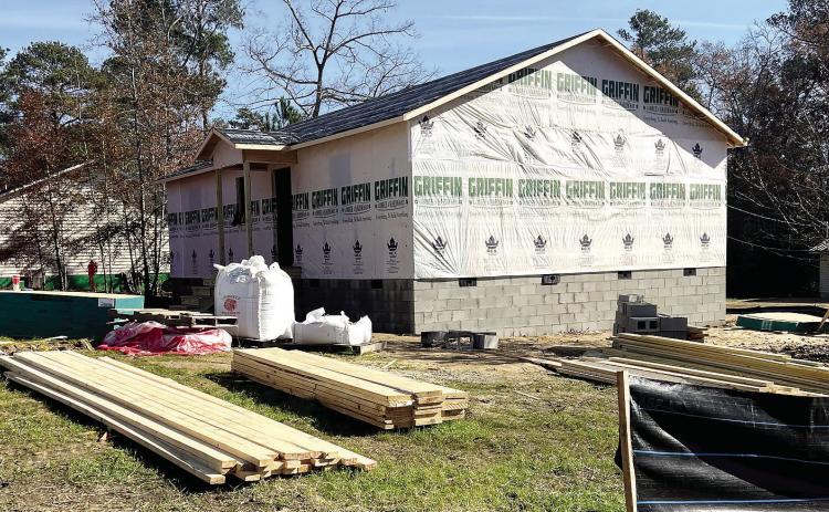 The first home, funded by the Community Home Investment Grant, began construction Jan. 16 at 2254 Leo Court. CONTRIBUTED