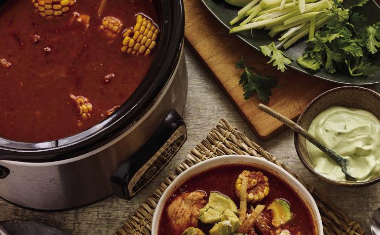 Asian Hot-Pot Broth with Tangy Chili Sauce