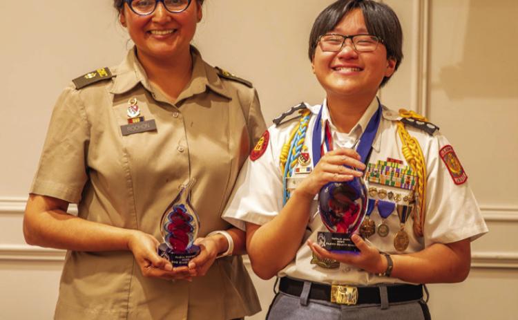GMCP student Cadet Natalie Jadol, right, and Major Alisha Rochon. CONTRIBUTED