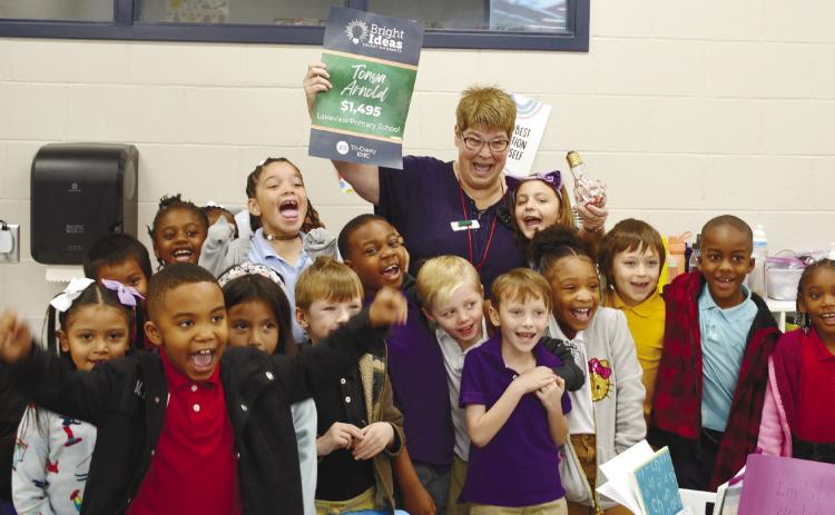 Tonya Arnold of Lakeview Primary School is using the grant to allow her students to use a weather station. Contributed by Eric Jones