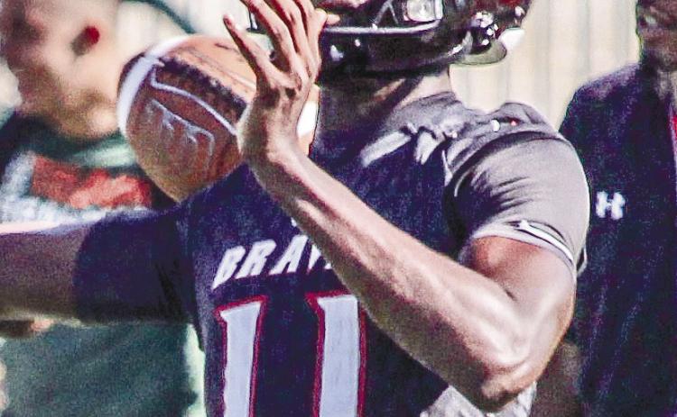 Junior Lamar Pounds (who will wear No. 18 for Baldwin High this season) will lead the Braves offense as quarterback this season. TREY NORRIS/Staff