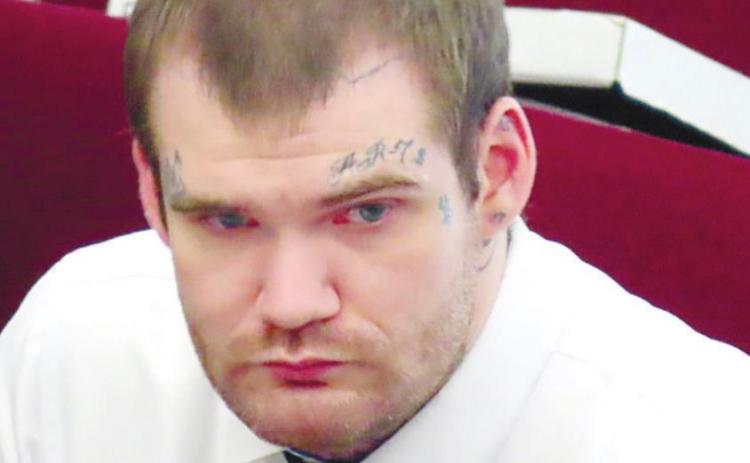 Defendant Ricky Dubose watches opening statements in Putnam County. COURT POOL COVERAGE