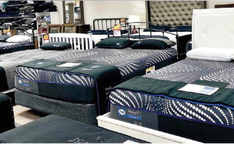 Macon &amp; Robins Bed &amp; Mattress has brands such as Sealy to help customers with their sleep needs.