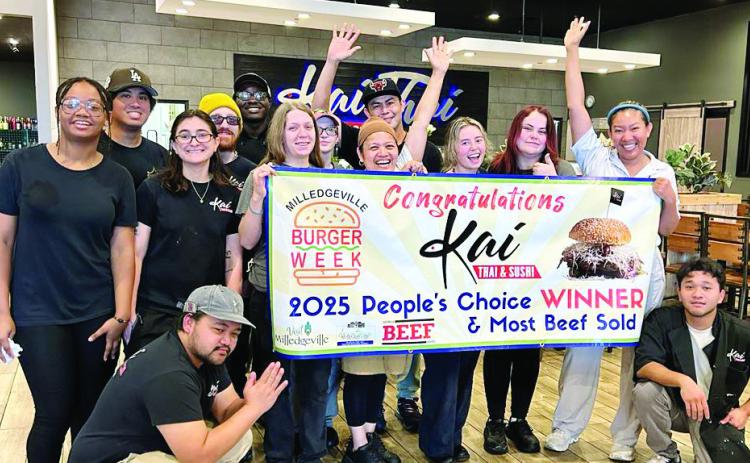 Kai Thai earned the People’s Choice Award and Most Beef Sold Award during Burger Week in Milledgeville. CONTRIBUTED