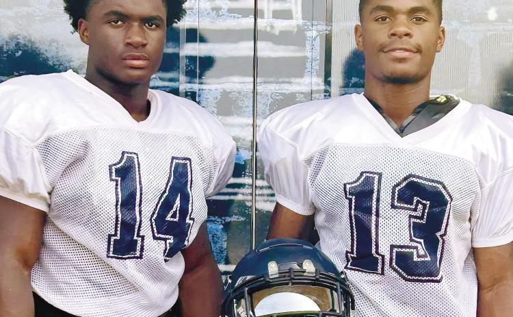 Brothers Javian (14) and Jalan Butts (13) are key contributors to the JMA Trojans, both on offense and defense, and both will be called upon often as leaders on the team, too. TREY NORRIS/Staff