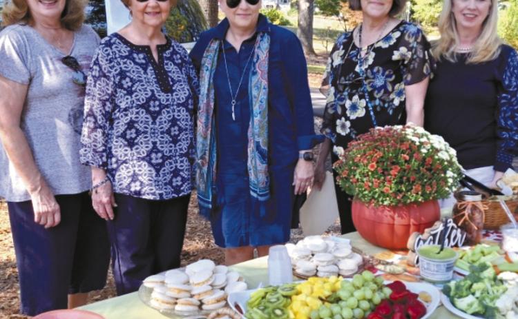 Milledgeville Garden Club members met at Lockerly Arboretum’s picnic area for their Picnic &amp; Plant Swap. Members shared food, plants and gardening ideas. All members went home with a new plant exchange. Pictured are hostesses (l-r) Kathy Geist, Shirley O’Quinn, Sue Bennett, Cindy Ivey and Kelea Buchanan. Not pictured are Gail Pohl and Kathy Veal Smith. CONTRIBUTED