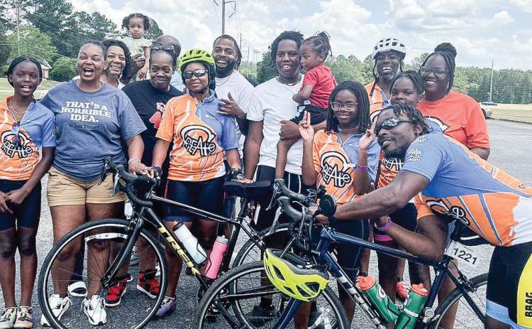 Local nonprofit CREATE Inc. completed day 3 of BRAG returning home to Milledgeville for layover. Upon reaching Milledgeville, their group had completed an impressive 174-mile ride. COURTESY OF CREATE INC.