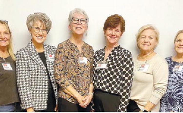 It is with much joy that we welcome new members into The Milledgeville Garden Club, Azalea District, now totaling 57 club members in beautifying our hometown of Milledgeville. Pictured from left are Kathy Stewart, Ana Edwards, Lou Childs, Jan Jeffords-Schenck, Kathy Roper and Betty Sopp. Not pictured is Elizabeth Hines. CONTRIBUTED