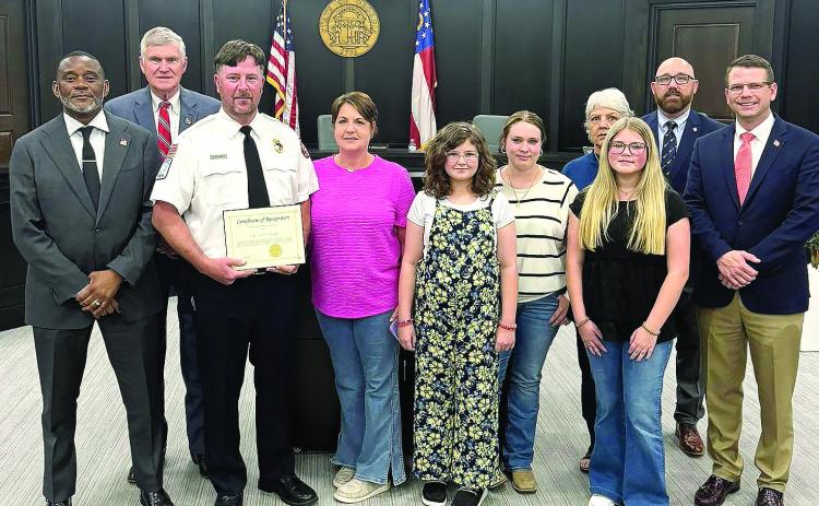 BOC recognizes Baldwin Fire & Rescue’s Lt. Suggs