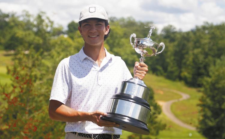 Andy Scott, a Georgia College sophmore, won the 106th Georgia State Gold Championship July 30 at Old Toccoa Farms. CONTRIBUTED