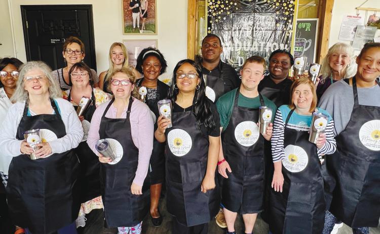 Back row (l-r): Barbara Coleman, Bridgette Smith, and Bryant Butts. Middle row (l-r): Sheryl Folsom, Georgina Babb, Victoria Hearn, Aisha Thomas, and Connie Prezioso. Front row (l-r): Dee Weimer, Josie Cothran, Tia Hill, Kevin Kuehn, Amy Mathis, and Socorrow Walker. CONTRIBUTED