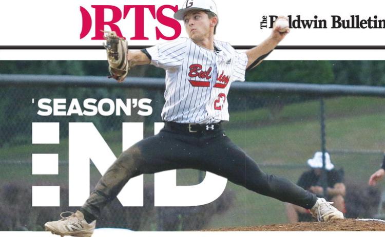 Senior starting pitcher Ayden Hamm had one of the finest performances in program history, striking out 15 batters over 7.2 innings of last Wednesday’s 4-3 playoff win over Bryan County. TREY NORRIS Staff