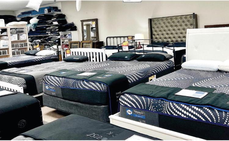 Macon &amp; Robins Bed &amp; Mattress has brands such as Sealy to help customers with their sleep needs.