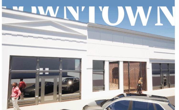 Pictured is a rendering of the plans for the property at 107-115 South Wayne Street, which operated as a poolroom prior to the roof caving in 2018.