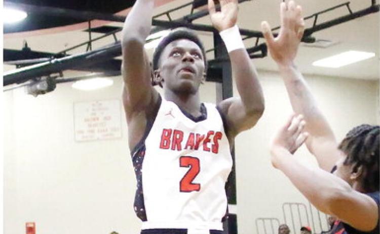 Zion Grant had 10 points against Westside (Augusta) and led the Braves in assists with seven versus the Patriots last Friday night. TREY NORRIS/Staff